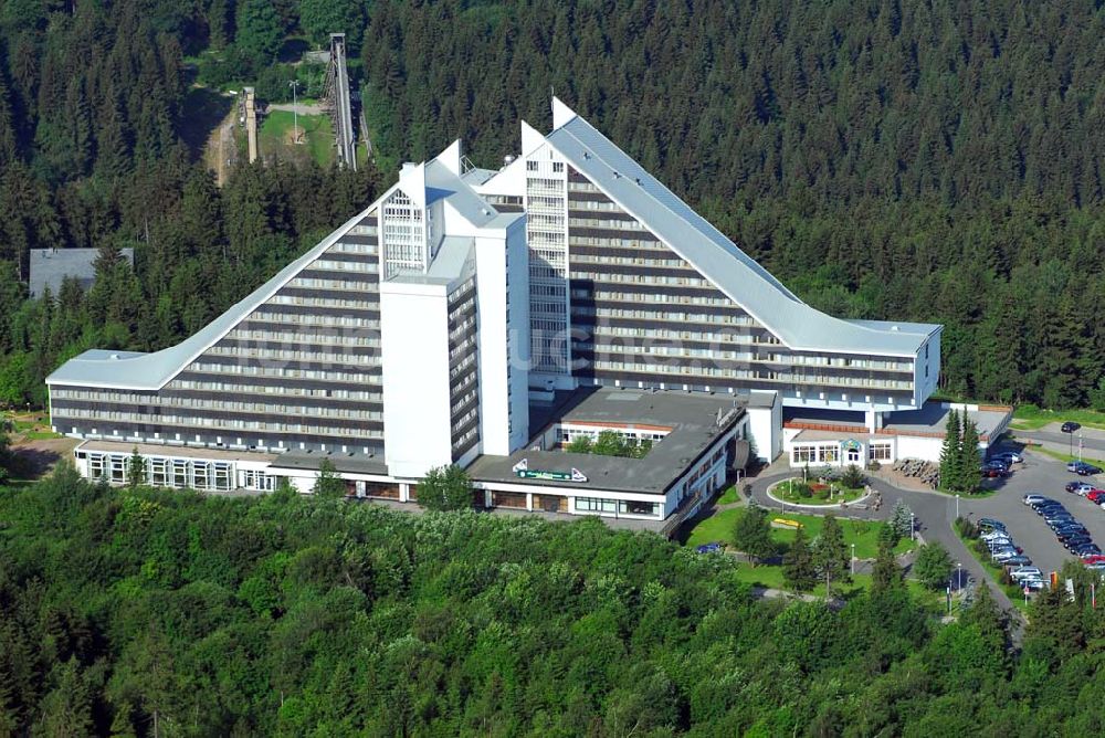 Oberhof von oben - Treff Hotel Panorama Oberhof