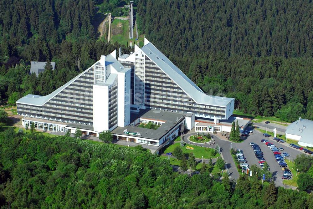 Oberhof aus der Vogelperspektive: Treff Hotel Panorama Oberhof