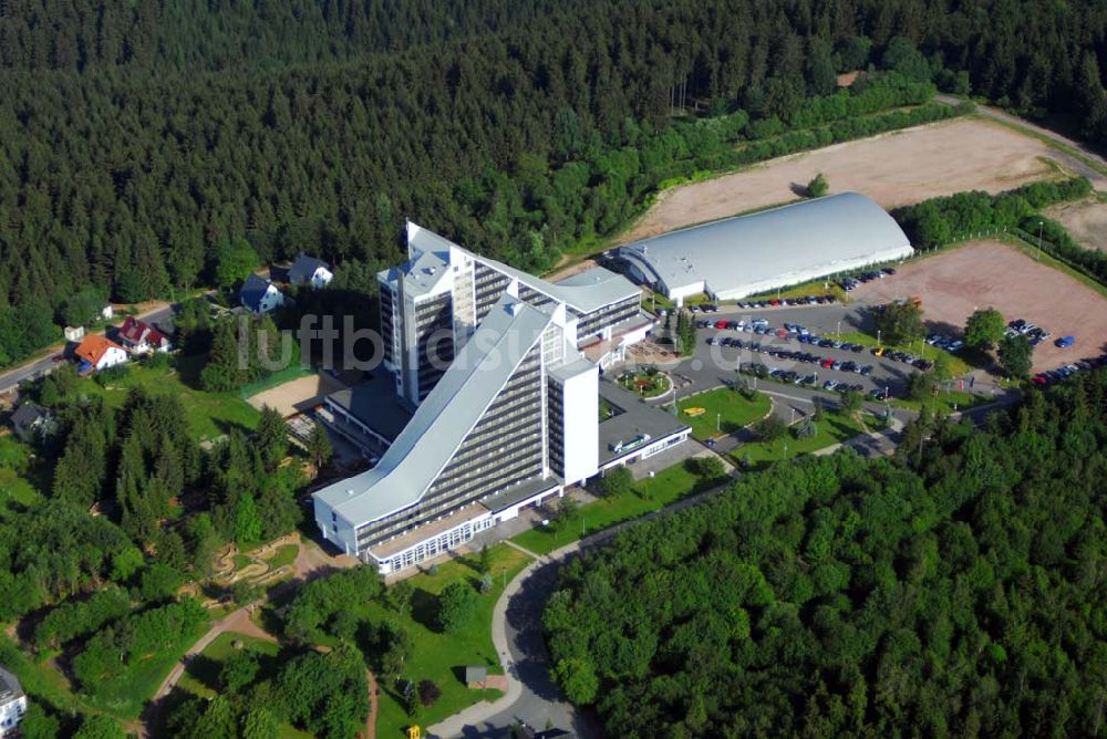 Oberhof von oben - Treff Hotel Panorama Oberhof