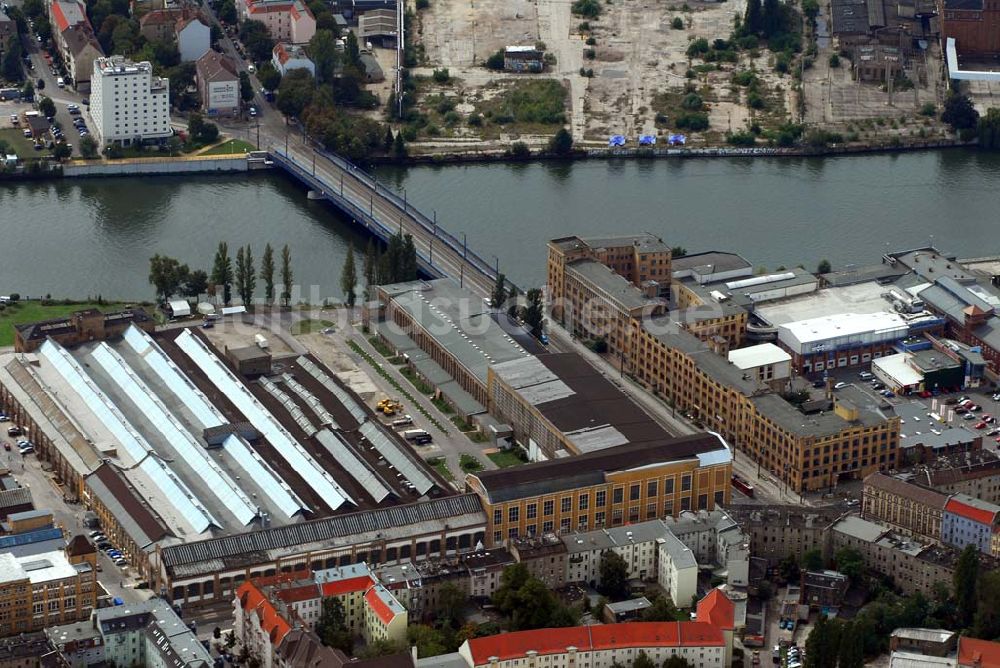 Berlin-Niederschöneweide aus der Vogelperspektive: Treskowbrücke