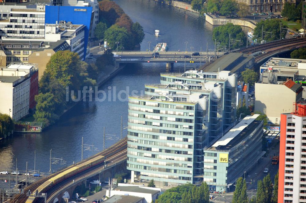 Berlin von oben - Trias-Tower in der Holzmarktstraße in Berlin Mitte