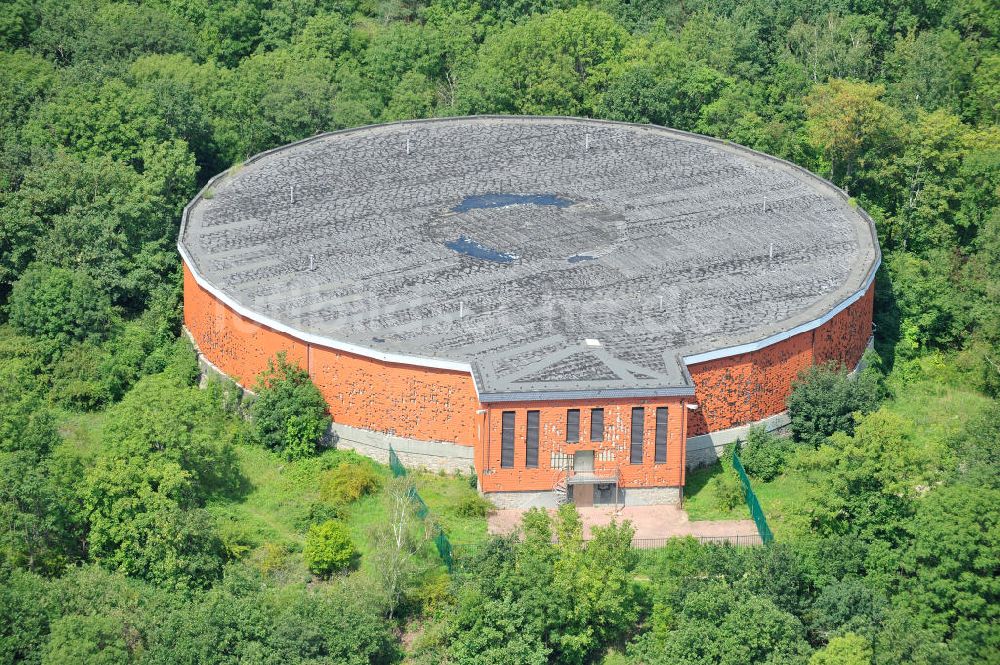 Muldenstein von oben - Trinkwasser- Hochbehälter Muldenstein