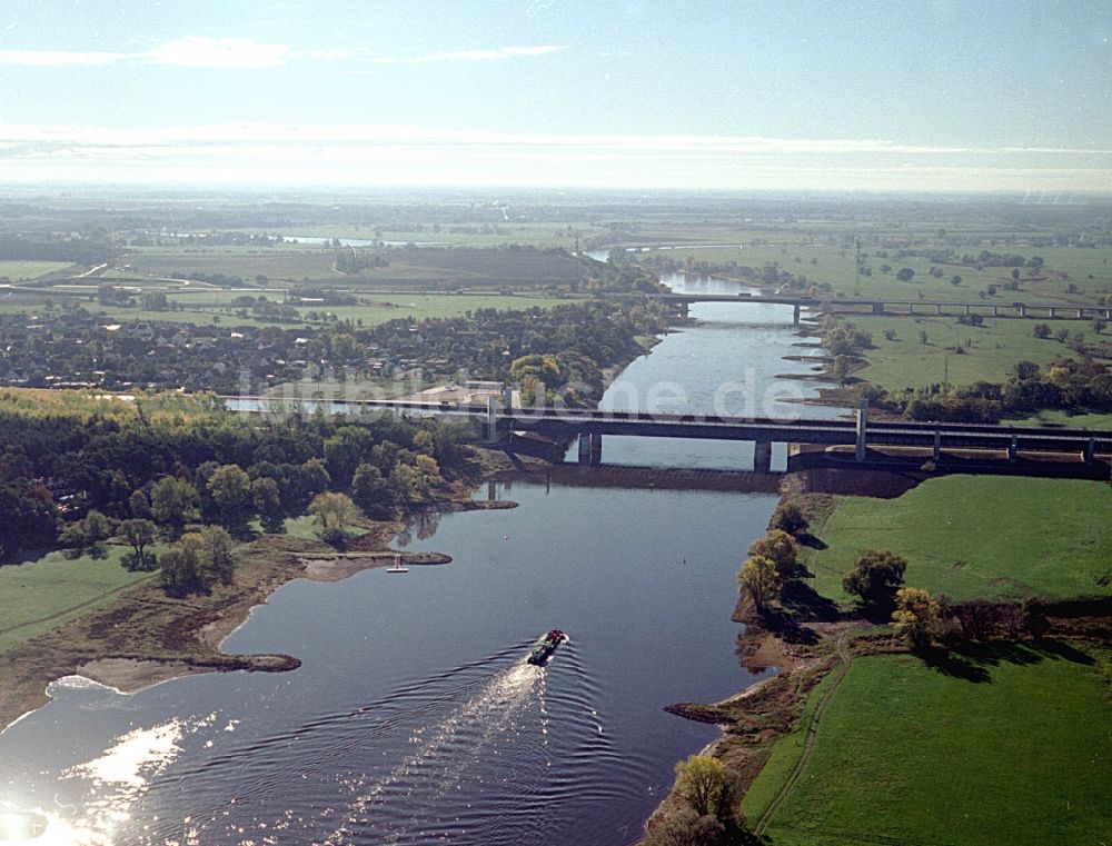 Luftaufnahme Hohenwarthe - Trogbrücke am Wasserstraßenkreuz MD bei Hohenwarthe in Sachsen-Anhalt