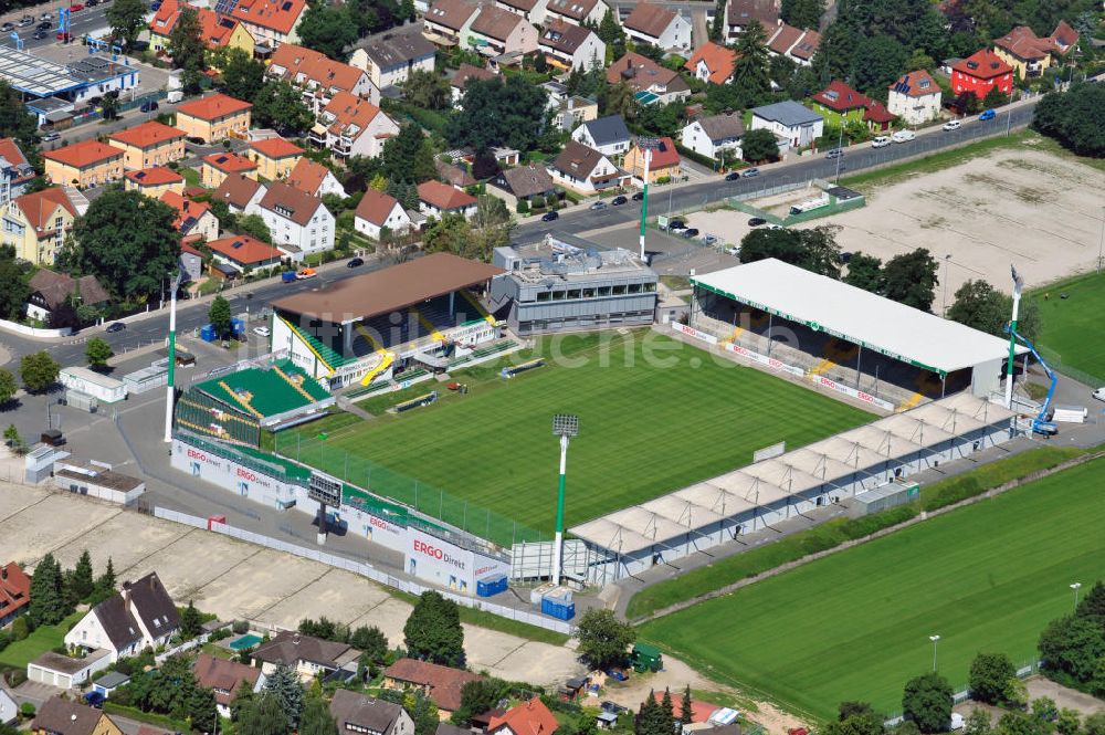 Fürth aus der Vogelperspektive: Trolli Arena in Fürth / Bayern