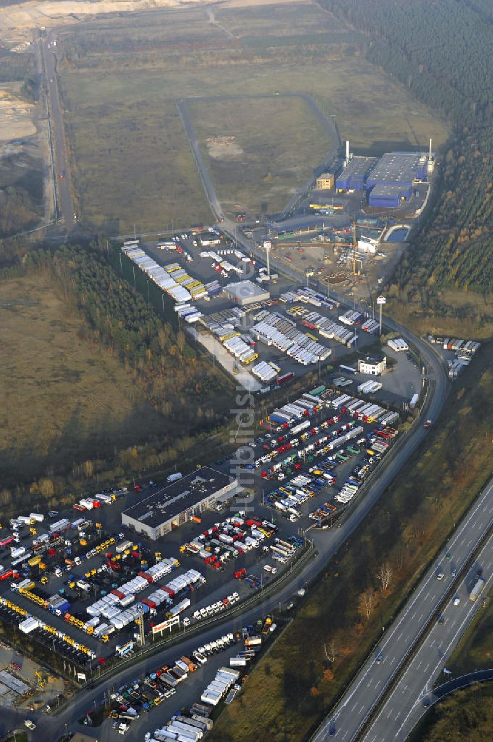 Luftbild KÖNIGS-WUSTERHAUSEN - TruckStore Berlin-Brandenburg an der A10 bei Königs-Wusterhausen