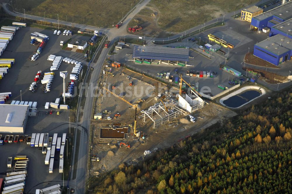 Luftaufnahme KÖNIGS-WUSTERHAUSEN - TruckStore Berlin-Brandenburg an der A10 bei Königs-Wusterhausen