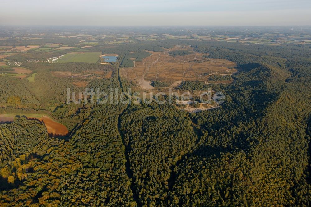 Luftaufnahme Lüdinghausen - Truppenübungsplatz Borkenberge in Lüdinghausen im Bundesland Nordrhein-Westfalen