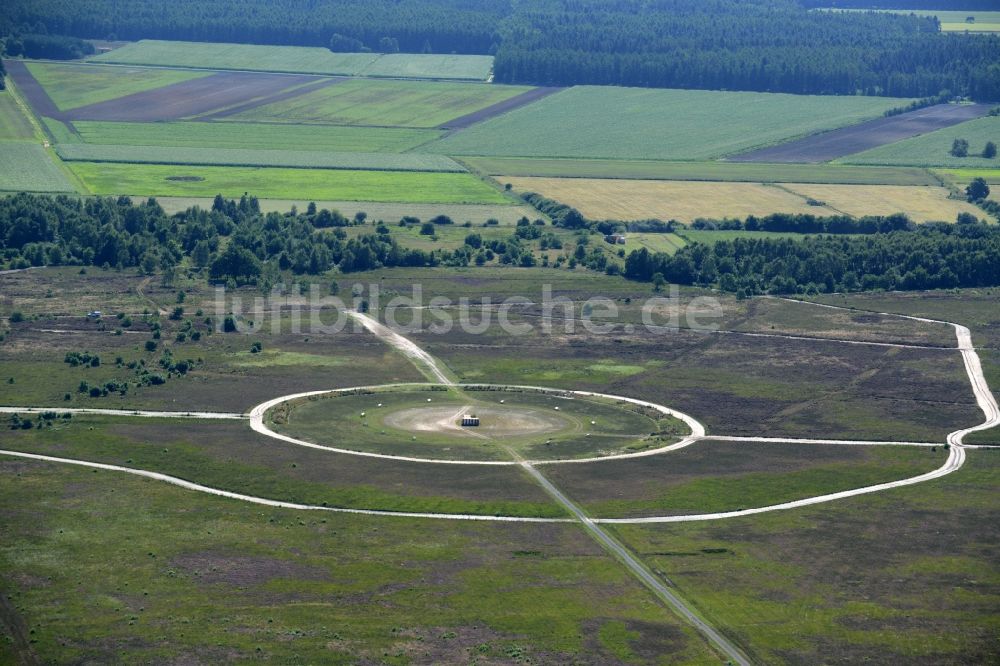 Luftbild Nordhorn - Truppenübungsplatz für Sprengmanöver in Nordhorn im Bundesland Niedersachsen