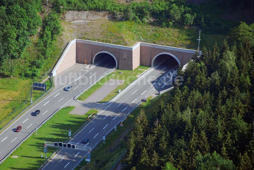 Luftbild Zella-Mehlis - Tunnel Berg Bock