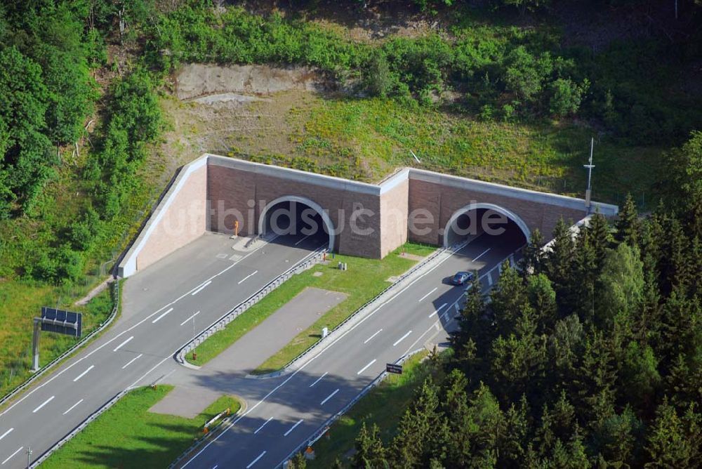 Luftaufnahme Zella-Mehlis - Tunnel Berg Bock