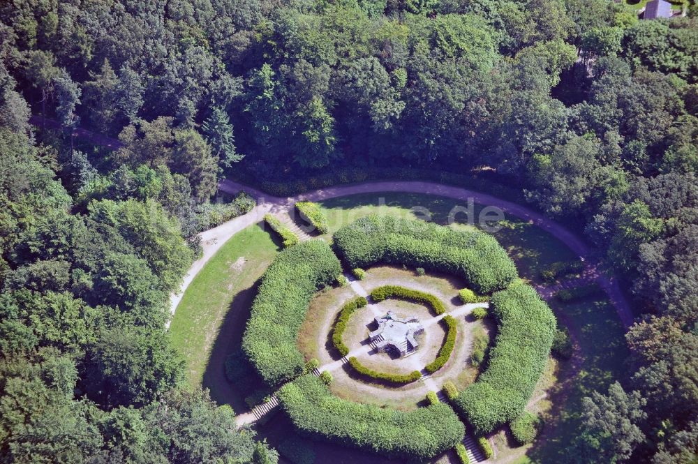 Hamburg aus der Vogelperspektive: Tutenberg im Altonaer Volkspark in Hamburg - Bahrenfeld