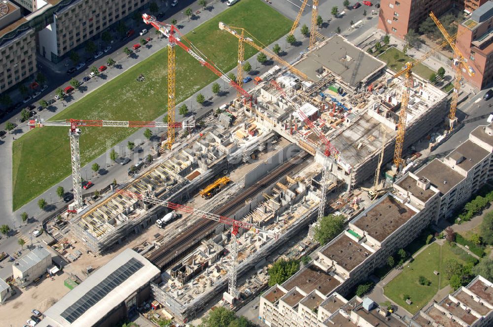 Berlin aus der Vogelperspektive: U-Bahnhof Mendelssohn-Bartholdy-Park in Berlin-Mitte