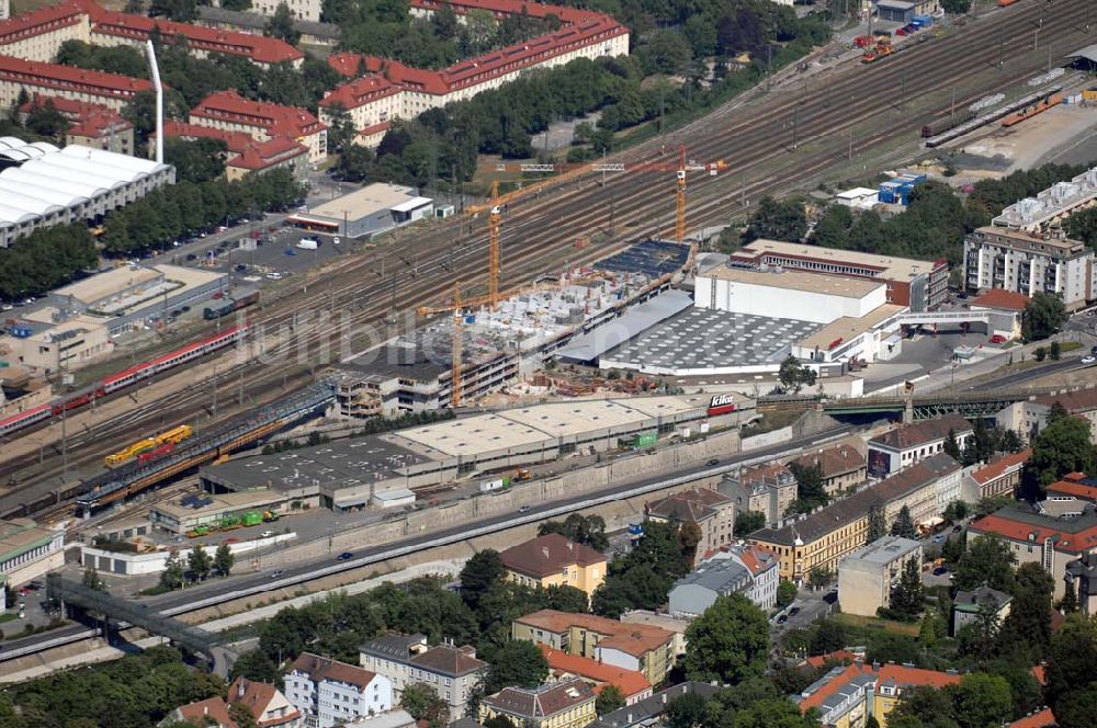 Wien aus der Vogelperspektive: U-Bahnhof Nähe Hanappi-Stadion (Wien)