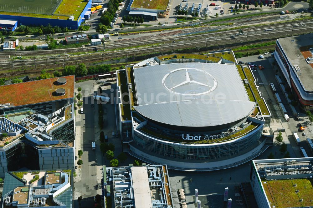 Berlin aus der Vogelperspektive: Uber Arena im Anschutz Areal im Stadtteil Friedrichshain in Berlin