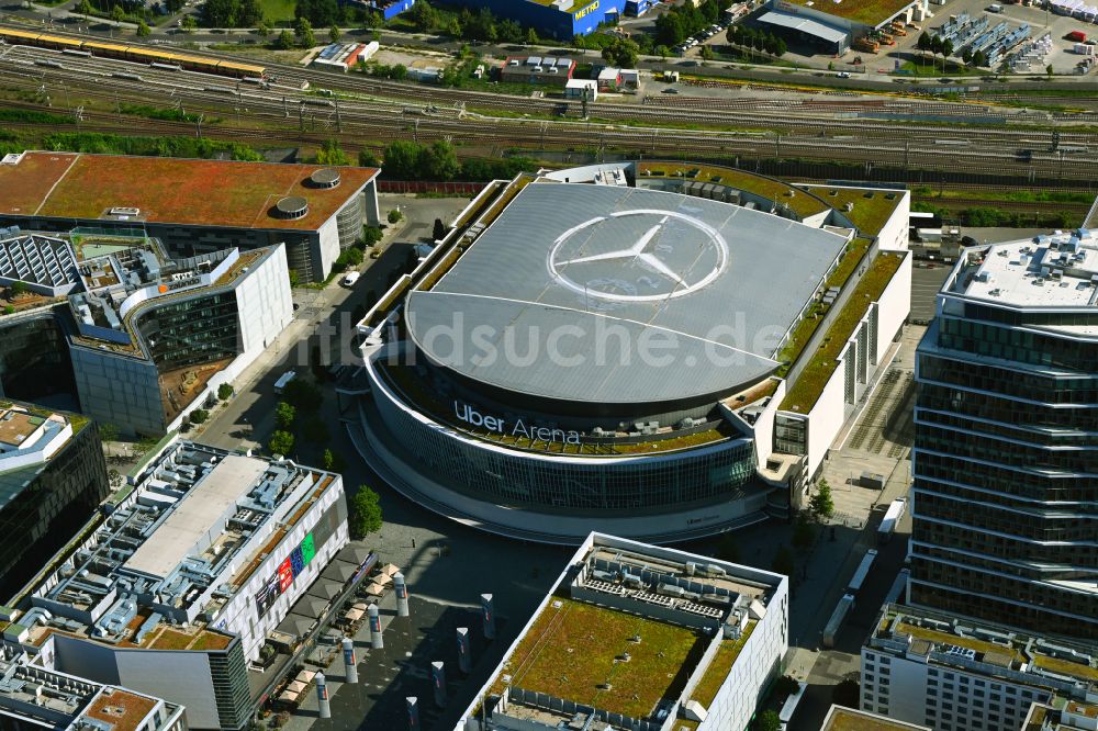 Luftbild Berlin - Uber Arena im Anschutz Areal im Stadtteil Friedrichshain in Berlin