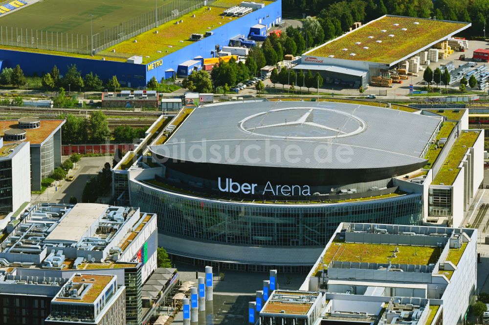 Berlin aus der Vogelperspektive: Uber Arena im Anschutz Areal im Stadtteil Friedrichshain in Berlin