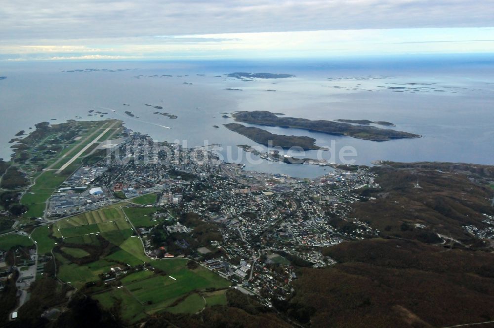 Bodo von oben - Ufer der Kommune Bodo in der Provinz Nordland in Norwegen