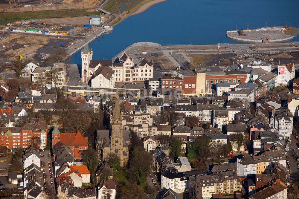 Dortmund OT Hörde von oben - Ufer des Phoenix-Sees in Dortmund im Bundesland Nordrhein-Westfalen