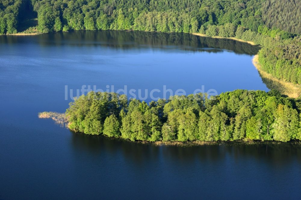 Luftaufnahme Neuruppin - Ufer des Tornowsee im Stadtgebiet Neuruppin im Bundesland Brandenburg