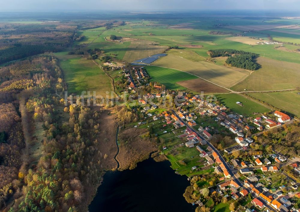 Dargun von oben - Ufer zum Klostersee in Dargun im Bundesland Mecklenburg-Vorpommern