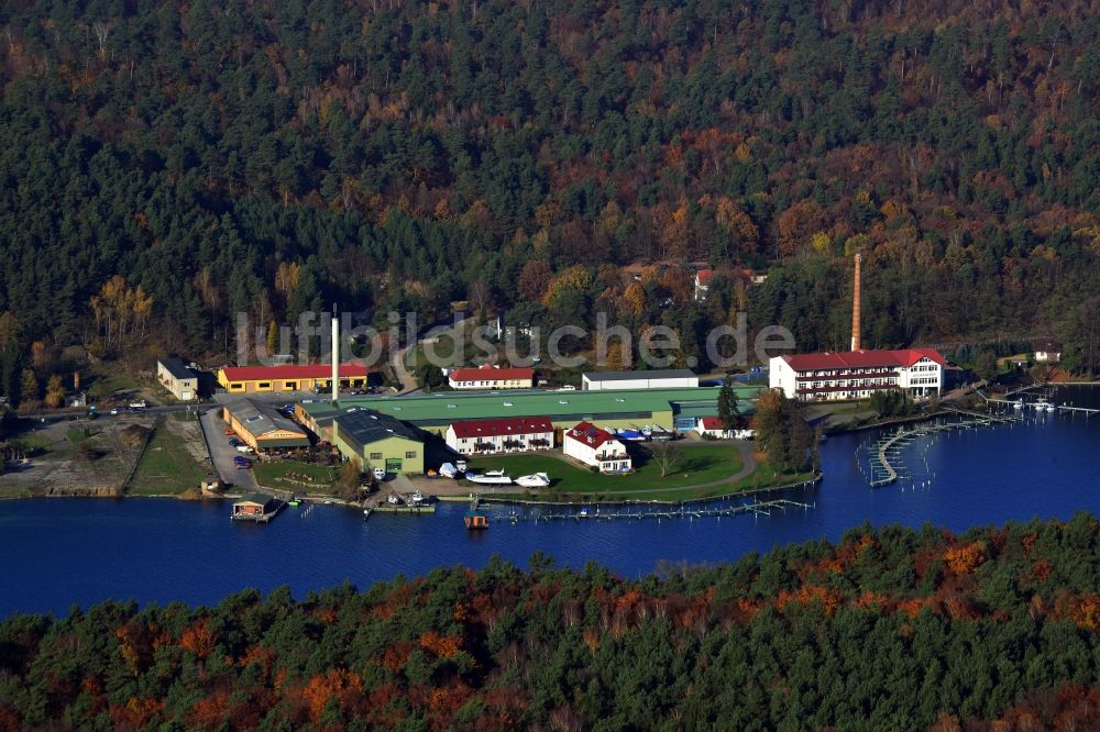 Luftbild Joachimsthal - Ufer zum Werbellinsee in Joachimsthal im Bundesland Brandenburg