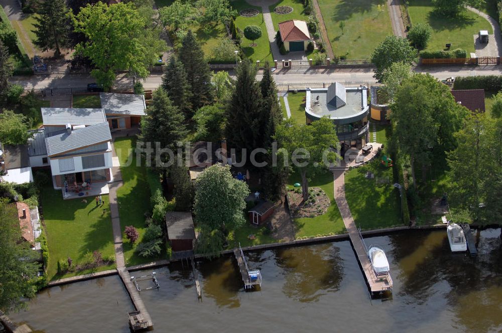 TEUPITZ von oben - Uferbebauung am Teupitzer See in Teupitz