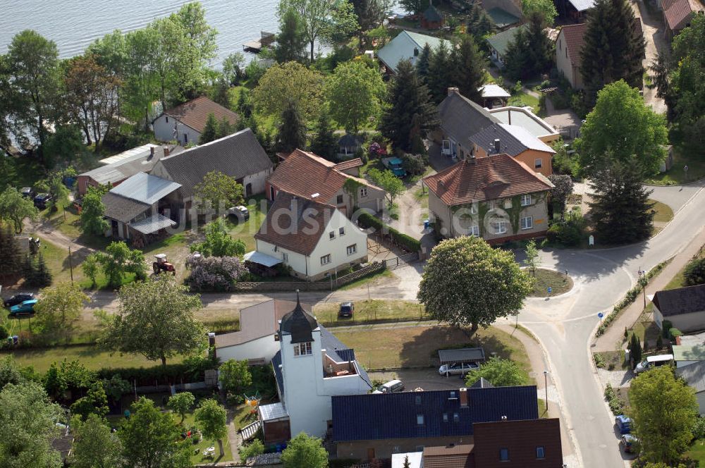 Luftaufnahme TEUPITZ - Uferbebauung am Teupitzer See in Teupitz