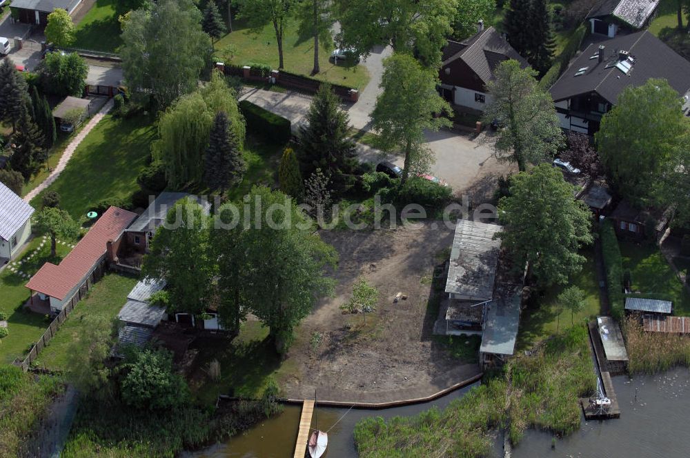 TEUPITZ aus der Vogelperspektive: Uferbebauung am Teupitzer See in Teupitz