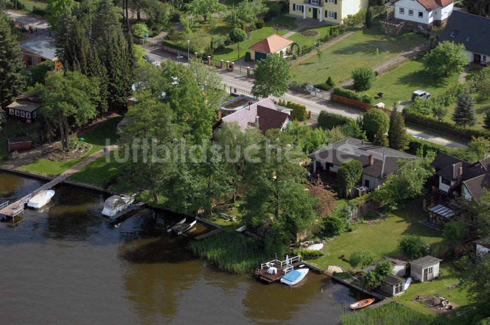 Luftbild TEUPITZ - Uferbebauung am Teupitzer See in Teupitz