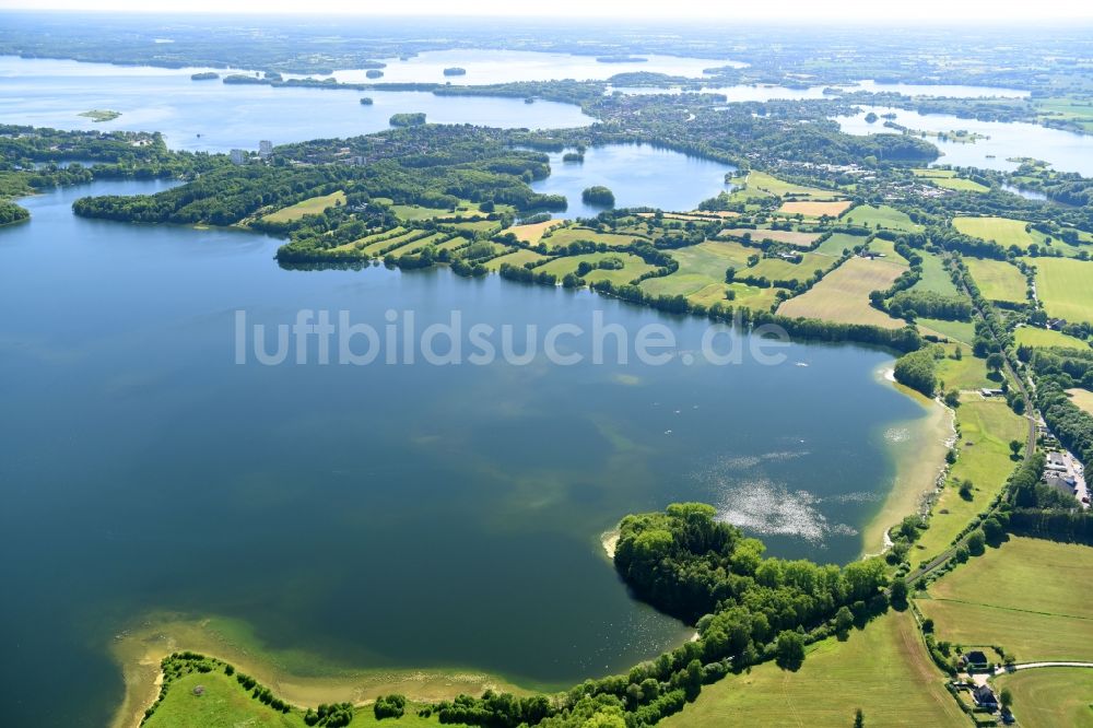 Timmdorf von oben - Uferbereiche des Behler See in Timmdorf im Bundesland Schleswig-Holstein, Deutschland