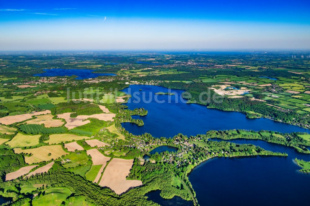 Luftbild Timmdorf - Uferbereiche des Behler See in Timmdorf im Bundesland Schleswig-Holstein, Deutschland