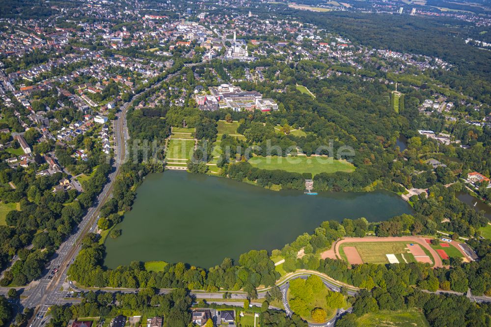 Luftbild Gelsenkirchen - Uferbereiche am Berger See in Gelsenkirchen im Bundesland Nordrhein-Westfalen