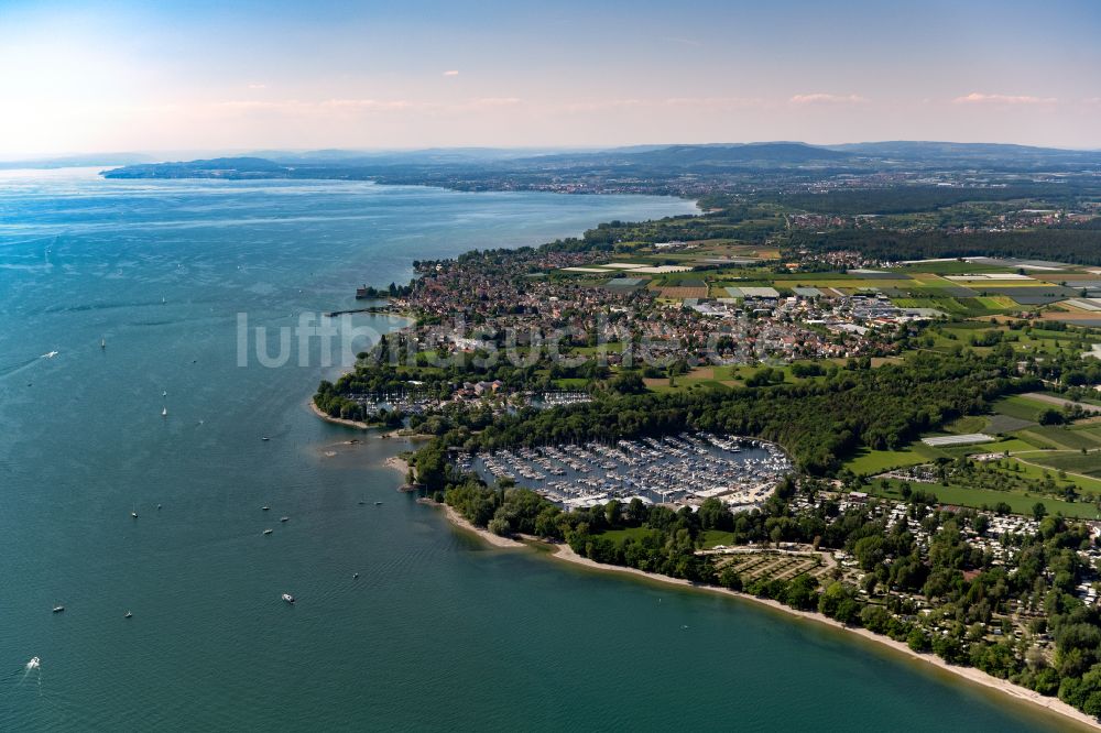 Luftbild Langenargen - Uferbereiche des Bodensee in Langenargen im Bundesland Baden-Württemberg, Deutschland