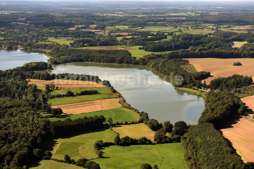 Luftbild Westensee - Uferbereiche des Bossees in Westensee im Bundesland Schleswig-Holstein