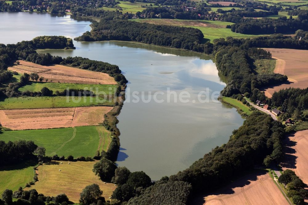 Luftbild Westensee - Uferbereiche des Bossees in Westensee im Bundesland Schleswig-Holstein