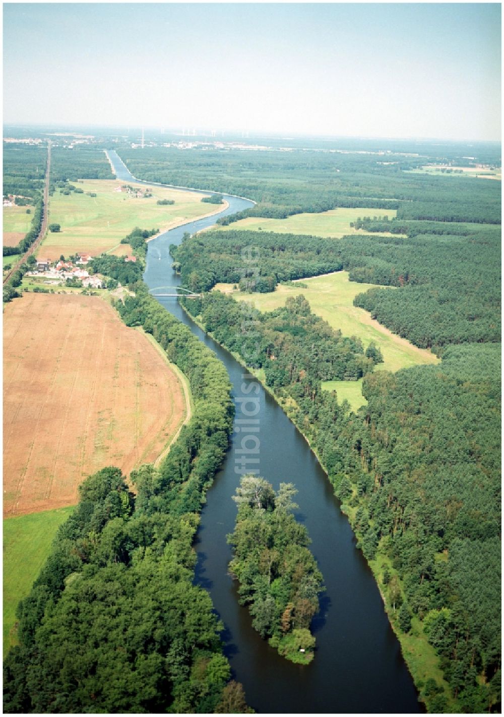 Groß Kreutz (Havel) aus der Vogelperspektive: Uferbereiche am Flußverlauf der Havel in Groß Kreutz (Havel) im Bundesland Brandenburg