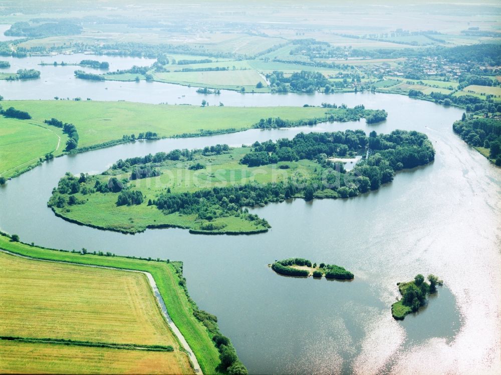 Luftbild Groß Kreutz (Havel) - Uferbereiche am Flußverlauf der Havel in Groß Kreutz (Havel) im Bundesland Brandenburg