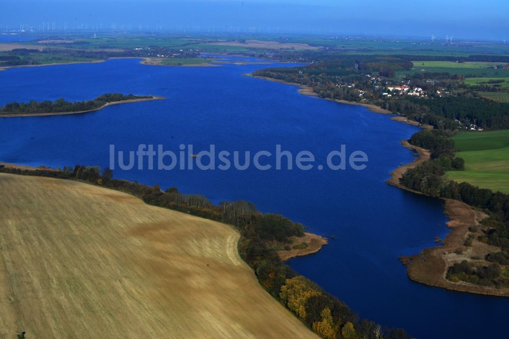 Luftaufnahme Suckow - Uferbereiche der Große Lanke bei Suckow im Bundesland Brandenburg