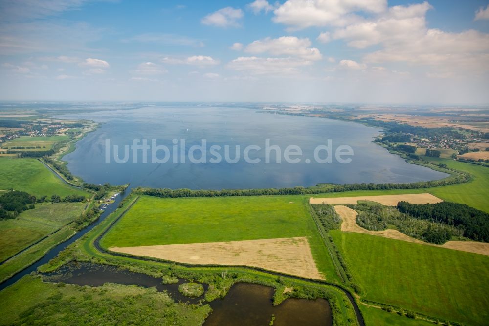 Kummerow von oben - Uferbereiche des Kummerower Sees in Kummerow im Bundesland Mecklenburg-Vorpommern