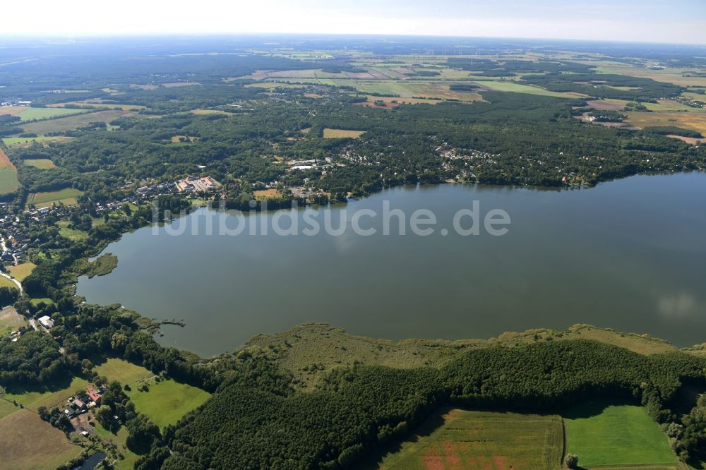 Luftbild Klausdorf - Uferbereiche des Mellensees in Klausdorf im Bundesland Brandenburg