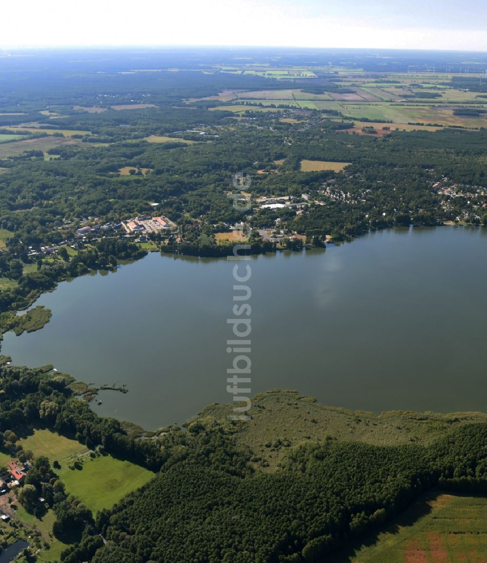 Luftaufnahme Klausdorf - Uferbereiche des Mellensees in Klausdorf im Bundesland Brandenburg