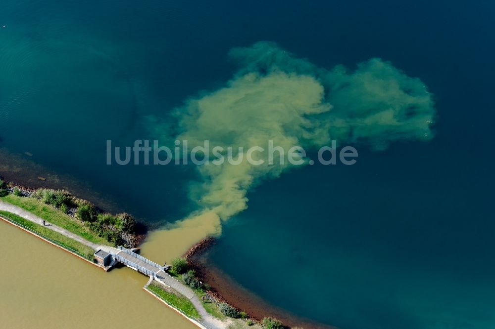 Luftbild Großpösna - Uferbereiche des Renaturierungs- Sees Störmthaler See in Großpösna im Bundesland Sachsen, Deutschland