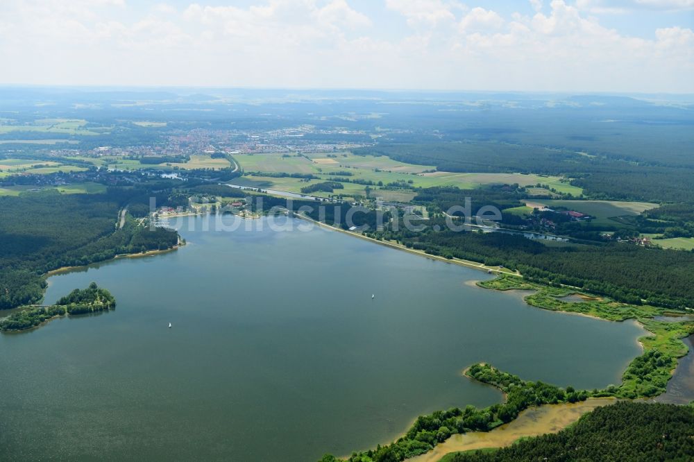 Roth von oben - Uferbereiche des Rothsee in Roth im Bundesland Bayern, Deutschland