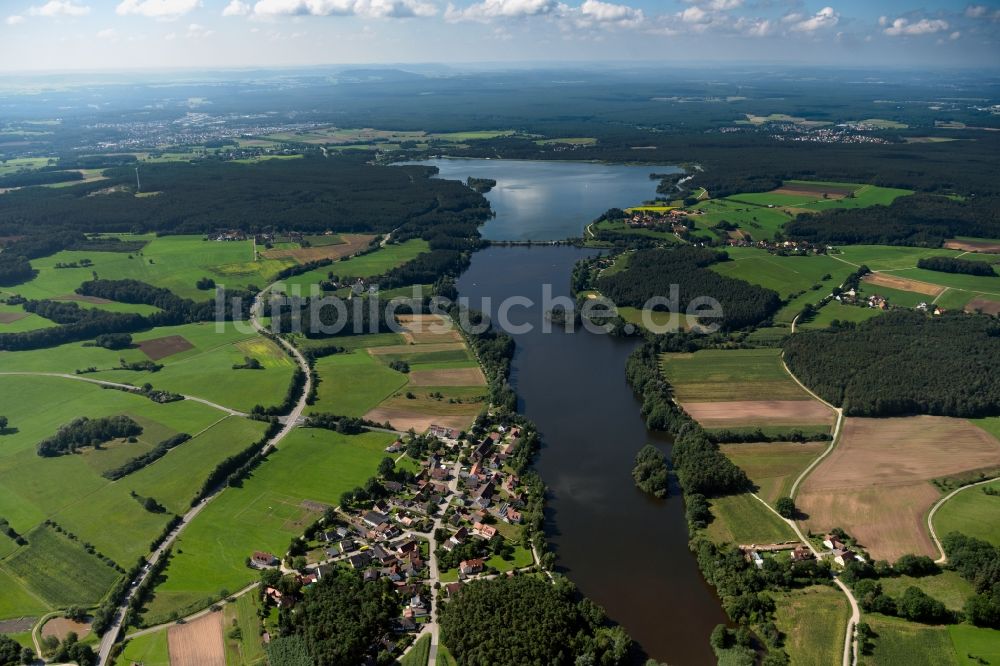 Luftbild Roth - Uferbereiche des Rothsee in Roth im Bundesland Bayern, Deutschland