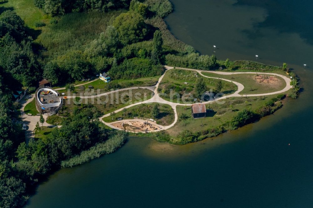 Luftbild Roth - Uferbereiche des Rothsee in Roth im Bundesland Bayern, Deutschland