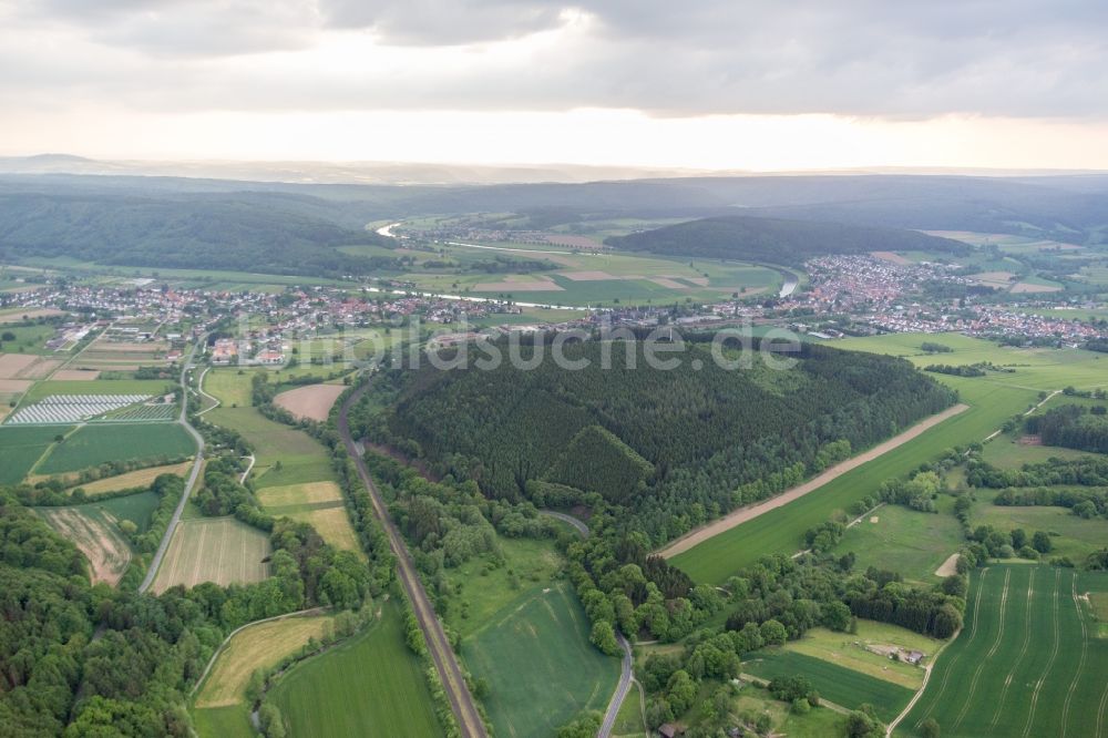 Luftbild Bodenfelde - Uferbereiche am der Schwülme Flußverlauf in Bodenfelde im Bundesland Niedersachsen, Deutschland