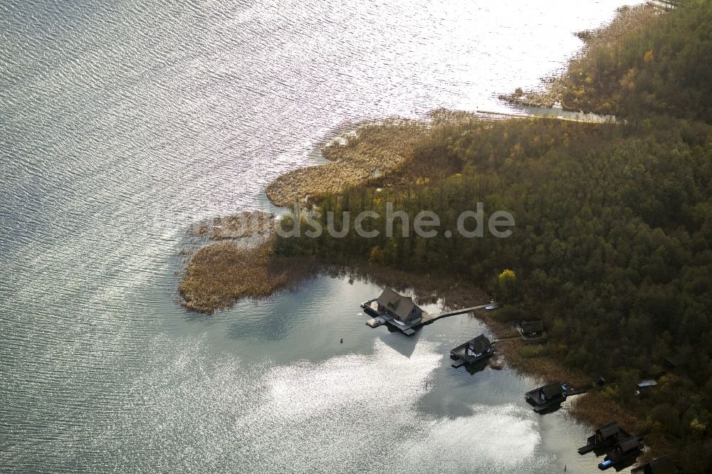 Luftaufnahme Güstrow - Uferbereiche der Seenlandschaft Güstrow im Bundesland Mecklenburg-Vorpommern