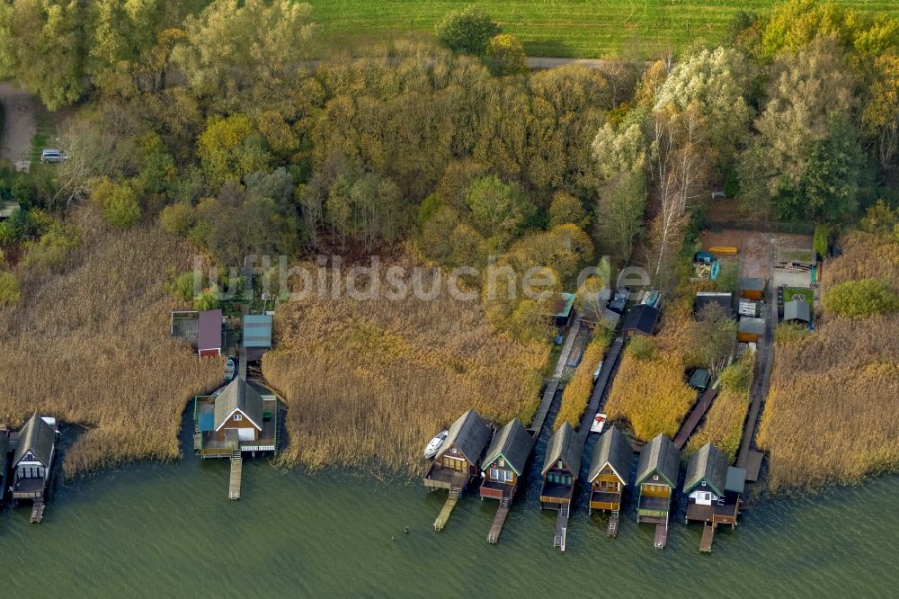 Güstrow von oben - Uferbereiche der Seenlandschaft Güstrow im Bundesland Mecklenburg-Vorpommern