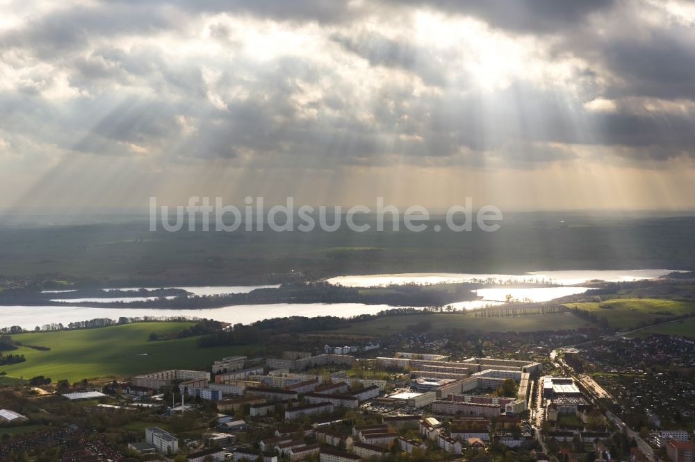 Luftbild Güstrow - Uferbereiche der Seenlandschaft Güstrow im Bundesland Mecklenburg-Vorpommern