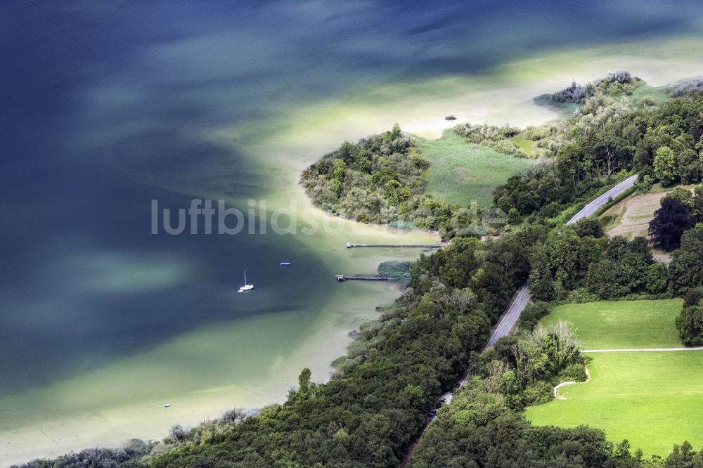 Luftbild Herrsching am Ammersee - Uferbereiche des Sees Ammersee in Herrsching am Ammersee im Bundesland Bayern, Deutschland